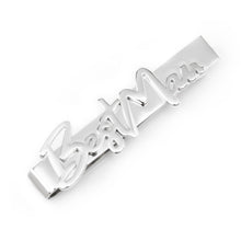 Load image into Gallery viewer, Best Man Silver Tie Bar
