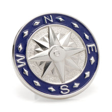Load image into Gallery viewer, Blue Compass Lapel Pin

