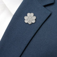 Load image into Gallery viewer, Celtic Knot Shamrock Lapel Pin
