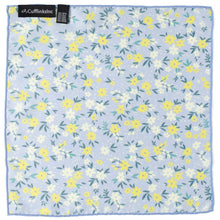 Load image into Gallery viewer, Floral Blue Pocket Square
