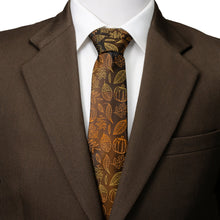 Load image into Gallery viewer, Fall Spice Men's Brown Tie
