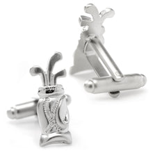 Load image into Gallery viewer, Plated Golf Bag Cufflinks
