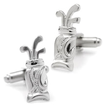 Load image into Gallery viewer, Plated Golf Bag Cufflinks
