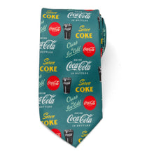 Load image into Gallery viewer, Coca-Cola Green Men's Tie
