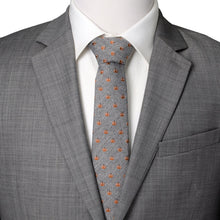 Load image into Gallery viewer, Holiday Pumpkin Herringbone Tie

