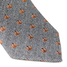 Load image into Gallery viewer, Holiday Pumpkin Herringbone Tie
