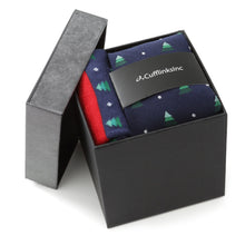 Load image into Gallery viewer, Holiday Tree Tie and Sock Gift Set
