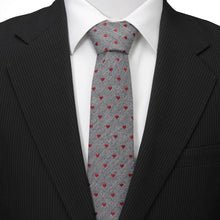 Load image into Gallery viewer, Herringbone Heart Men's Tie
