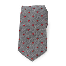 Load image into Gallery viewer, Herringbone Heart Men's Tie
