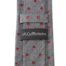 Load image into Gallery viewer, Herringbone Heart Men's Tie
