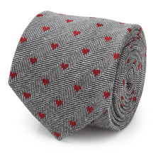 Load image into Gallery viewer, Herringbone Heart Men's Tie
