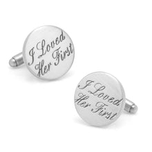 Load image into Gallery viewer, Wedding Series I Loved Her First Cufflinks

