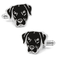 Load image into Gallery viewer, Black Labrador Cufflinks
