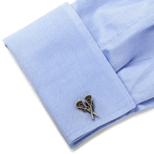 Load image into Gallery viewer, Lacrosse Sticks Cufflinks
