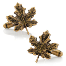 Load image into Gallery viewer, Maple Leaf 3D Cufflinks
