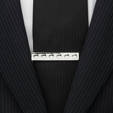 Load image into Gallery viewer, Silver Building Block Tie Bar
