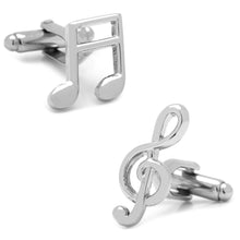 Load image into Gallery viewer, Music Notes Cufflinks
