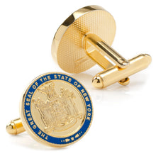 Load image into Gallery viewer, New York State Seal Cufflinks
