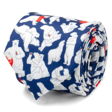 Load image into Gallery viewer, Coca-Cola Polar Bear Navy Blue Men's Tie
