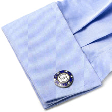 Load image into Gallery viewer, Poker Chip $100 Purple Cufflinks
