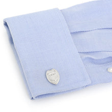 Load image into Gallery viewer, Silver Police Badge Cufflinks
