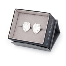Load image into Gallery viewer, Silver Police Badge Cufflinks
