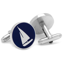 Load image into Gallery viewer, Sailboat Cufflinks

