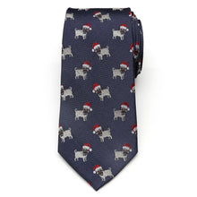 Load image into Gallery viewer, Santa Pug Men's Tie
