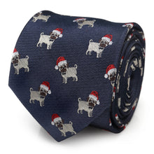 Load image into Gallery viewer, Santa Pug Men's Tie
