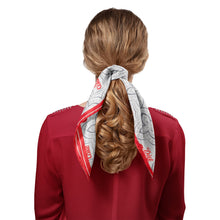 Load image into Gallery viewer, Diet Coke Satin Grey Scarf
