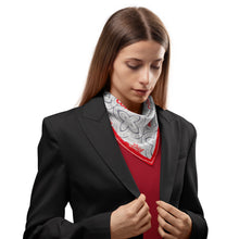 Load image into Gallery viewer, Diet Coke Satin Grey Scarf
