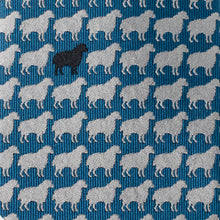 Load image into Gallery viewer, Black Sheep Blue Silk Men's Tie
