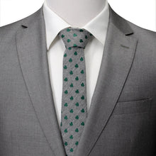 Load image into Gallery viewer, Herringbone Shamrock Men's Tie
