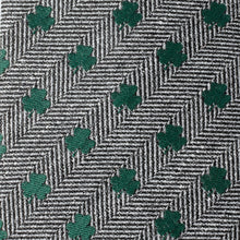 Load image into Gallery viewer, Herringbone Shamrock Men's Tie
