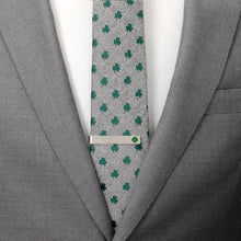 Load image into Gallery viewer, Shamrock Hidden Message Tie Bar
