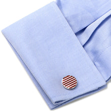 Load image into Gallery viewer, Stars and Stripes American Flag Cufflinks
