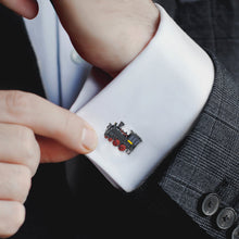 Load image into Gallery viewer, Steam Engine 3D Cufflinks
