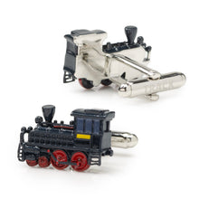 Load image into Gallery viewer, Steam Engine 3D Cufflinks
