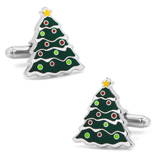 Load image into Gallery viewer, Christmas Tree Cufflinks
