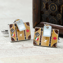 Load image into Gallery viewer, Traveler Suitcase Cufflinks

