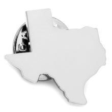Load image into Gallery viewer, Silver Texas Lapel Pin

