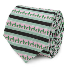 Load image into Gallery viewer, Texas Cactus Stripe Sage Men's Tie
