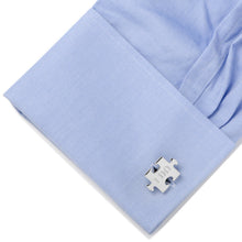 Load image into Gallery viewer, Wedding Puzzle Pieces Cufflinks Pair
