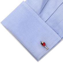 Load image into Gallery viewer, Wine and Bottle Cufflinks
