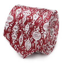 Load image into Gallery viewer, Christmas Wrap Red Men's Tie
