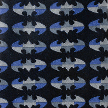 Load image into Gallery viewer, DC Batman Blue Blocked Black Men's Tie
