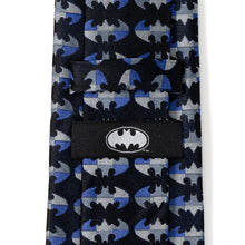 Load image into Gallery viewer, DC Batman Blue Blocked Black Men's Tie
