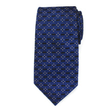 Load image into Gallery viewer, DC Batman Icon Diamond Dot Navy Mens Tie

