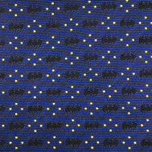 Load image into Gallery viewer, DC Batman Icon Diamond Dot Navy Mens Tie
