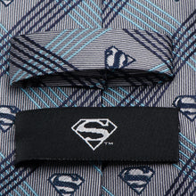 Load image into Gallery viewer, DC Superman Gray Plaid Tie
